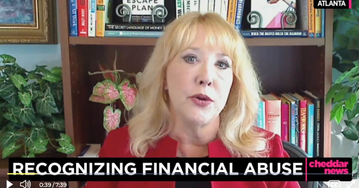 Beverly on Cheddar News talking about recognizing financial abuse